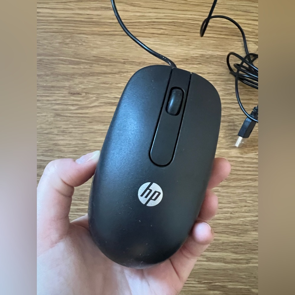 HP Wired Mouse two buttons, USB connection